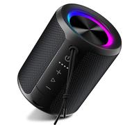 Ortizan Mini Speakers With Led Light, Louder Volume & Enhanced Bass, IPX7 Waterproof, 30H Playtime, Durable Loud Outdoor Speaker for Travel, Sport