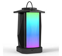 Ortizan Outdoor Bluetooth Speaker with LED Lights, 50W Loud Stereo Sound Speakers, IPX5 Waterproof Wireless Speaker with Power Bank Function, Bluetooth 5.0, 40H Playtime for Party Garden Patio Yard