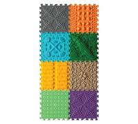 ORTO NATURE 8 Piece Massage Puzzle Floor Mats - Orthopedic Game Mat for Kids, Sensory Play, Childrens Play Mats, Game Mat Set (Crocodile Here)