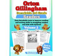 Orton Gillingham Decodable 3rd Grade Readers. Easy decodable texts to improve reading and writing skills in struggling readers and kids with dyslexia. Volume 2. Black & white Edition.