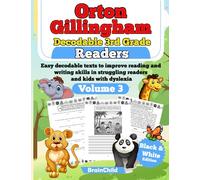 Orton Gillingham Decodable 3rd Grade Readers. Easy decodable texts to improve reading and writing skills in struggling readers and kids with dyslexia. ... 8-9 years. Volume 3. Black & White Edition.