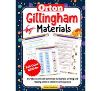 Orton Gillingham Materials. Workbook with 100 activities to improve writing and reading skills in children with dyslexia. 6-7 Years. Full Color Edition.