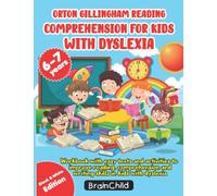 Orton Gillingham Reading Comprehension for kids with Dyslexia: workbook with easy texts and activities to improve reading, comprehension and writing ... 6-7 years. Volume 1. Black & White Edition.