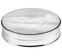 Orton West Unisex Mother of Pearl Pill Box - Silver