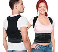 ORTONYX Back Brace Posture Corrector Clavicle and Shoulder Support for Men and Women, Upper and Lower Back Pain Relief - Scoliosis, Hunchback, Hump, Thoracic, Spine Corrector/8247