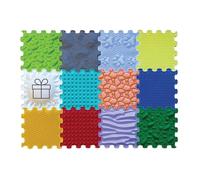 ORTOTO 12-Piece Sensory Massage Puzzle Play Mat - Interlocking Orthopedic Tiles & Floor Mats for Kids, Adults, and Autistic Children, Happy Feet Sensory Toys (ALL-IN-ONE)