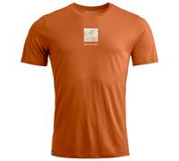 Ortovox - Lightweight technical hiking T-shirt - 120 Cool Tec Abstract T-shirt M Bristle Brown for Men in Wool - Size L Brown L