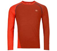 Ortovox 120 Cool Tec Fast Upward LS - Merino base layer - Men's Clay Orange XL