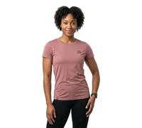 Ortovox 120 Cool Tec Mtn Stripe Short Sleeve T-shirt Pink S Woman