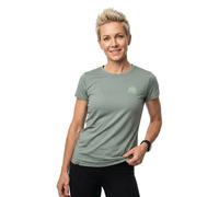 Ortovox 120 Cool Tec Mtn Stripe Short Sleeve T-shirt Green L Woman