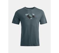 Ortovox 140 Cool Landscape TS - Merino shirt - Men's Dark Arctic Grey S