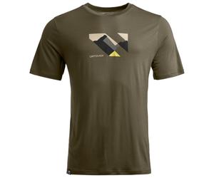 Ortovox - 140 Cool Landscape T-Shirt - Merino shirt size S, dark wild herbs