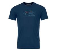 Ortovox - Breathable T-Shirt - 150 Cool Vintage Badge T-Shirt M Deep Ocean for Men in Wool - Size S - Navy Navy S
