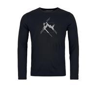 ORTOVOX 185 Merino MTN Cutout LS M, 83075, Black Raven, M