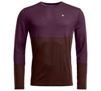 Ortovox - 185 Rock'N'Wool Long Sleeve - Merino base layer size XXL, purple/brown