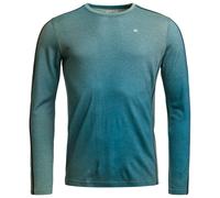 Ortovox - 185 Rock'N'Wool Print L/S - Merino base layer size S, turquoise