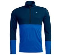 Ortovox - 185 Rock'N'Wool Zip Neck - Merino base layer size M, blue