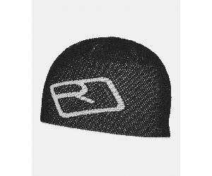 Ortovox 68033 Merino Logo Knit Beanie Colour: BLACK RAVEN, Size: one size