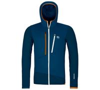 ORTOVOX Unisex Fleece Grid Hoody M Sweatshirt, Deep Ocean, XL EU Blue