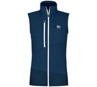 ORTOVOX Fleece Grid Vest W Coat, Deep Ocean, L