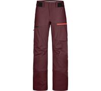Ortovox - Freeriding trousers - 3L Ravine Shell Pants W Winetasting for Women in Wool - Size L - Burgundy Burgundy L