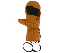 ORTOVOX FULL LEATHER MITTEN M, 56344, bristle brown, M