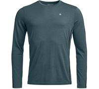 Ortovox - Merino wool Base layers - 185 Rock'N'Wool Long Sleeve M Dark Arctic Grey for Men in Wool - Size S - Blue Blue S