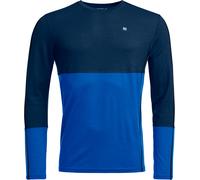 Ortovox - Merino wool Base layers - 185 Rock'N'Wool Long Sleeve M Deep Ocean for Men in Wool - Size XL - Blue Blue XL