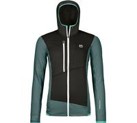 Ortovox - Women's Merino wool Hooded Fleeces - Fleece Grid Hoody W Dark Arctic Grey for Women in Wool - Size M - Black Black M