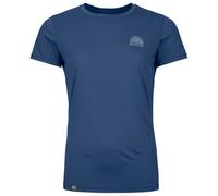 Ortovox - Women's 120 Cool Tec Mountain Stripe T-Shirt - Merino shirt size L, blue