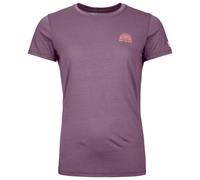 Ortovox - Women's 120 Cool Tec Mountain Stripe T-Shirt - Merino shirt size S, purple