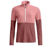 Ortovox - Women's 185 Rock'N'Wool Zip Neck - Merino base layer size L, pink