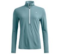 Ortovox - Women's 185 Rock'N'Wool Zip Neck - Merino base layer size XS, turquoise