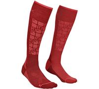Ortovox Women's Ski Compression Socks, Womens, socks, 5435200001, Dark Blood, 35-38