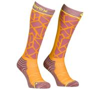 Ortovox - Women's Ski Tour Comp Long Socks - Ski socks size 39-41, orange