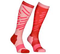 Ortovox - Women's Ski Tour Long Socks - Ski socks size 39-41, red/pink