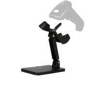 ORTREE Universal Plastic Scanner Holder,Adjustable Barcode Scanner Stand for Office and Retail Desk Use,Black,Pack of 1