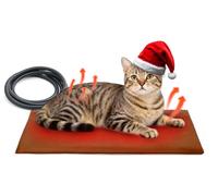 Ortri Cat Heating Pad for Bed Warming: Self Warming Electric Heated Mat with Removable Washable Cover for Dogs Cats and Small Animals Ideal Winter Heat Blanket for Comfort and Relief During Naps