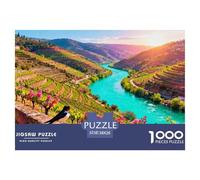 Ortuguese Douro Valley Terraces Wooden Jigsaw Puzzle Waterproof 1000 Piece Puzzles for Adults Challenging And Brainteasing Games