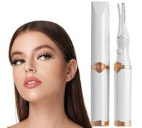 Ortviai Electric Heated Eyelash Curler, 2-in-1 Design, 3 Temperature Modes, Auto Shut-off, Portable, White