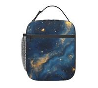 Ortydoxa Stars Space Blue Insulated Lunch Bag for Adult Portable Lunch Box for Office, Gym, Hiking & Travel