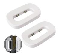 Oruiiju Pack of 2 Child Safety Fridge Lock - Strong Adhesive, No Drilling, Universal for Most Refrigerators (White)