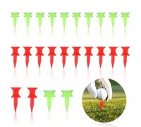 oruola 100pcs Plastic Golf Tees Red Castle,Castle Golf Tees,Highly Visible Bright Colors,25 MM Durable Winter Golfs Tee for Golfs Enthusiast Gift(Green, Red)