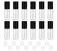 Oruola 12pcs Lip Balm Tubes Empty with Wand,Mini Lip Gloss Tubes,3ml Lipgloss Containers Empty for Lipstick Samples Lipgloss Making,Mini Lipstick Containers for DIY Travel Business Trip
