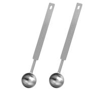 Oruola 2 Pcs Tablespoon Measuring Spoon,Long Handle Measuring Spoons, 18 CM Stainless Steel Teaspoons Measuring Spoon for Accurate Measure Liquid Dry Ingredients Ground Coffee,Cooking & Baking, 5ML