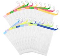 Oruola 20pcs Soap Bag for Shower,Double-Layer Mesh Soap Bag,10 x 15 CM Soft Shampoo Bar Bags for Foaming and Drying,Soaps Saver Bags with Drawstring Body Facial Cleaning Tool for Bath & Shower