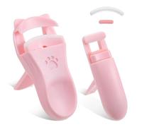 Oruola 2pcs Eye Lash Curlers,Mini Eyelash Curlers,Professional Lash Curler for Women,Portable Eyelash Curler for Women Girls Lashes Long-Lasting Curling,Pink