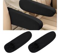 Oruola 2pcs Van Arm Rest Cover,Car Front Seat Armrest Cover,Universal Replacement Flat Cloth Fabric Armrest Covers,Soft Elastic Auto Arm Rest Skin Protector for Vans Cars Trucks SUVs,Black