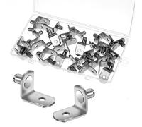 Oruola 30 Pcs Cupboard Shelf Pegs,Kitchen Cupboard Shelf Supports, 6mm Cabinet Peg for Shelves for Bookshelf Kitchen Cabinets Cupboards Holders Furniture Cabinet(Silver)