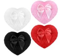 Oruola 4 Pcs Dusting Powder Puff,Heart Body Powder Puff,Soft Powders Puffs for Body Powders,Washable Reusable for Wet Dry Makeup Tool for Baby & Kid & Adult